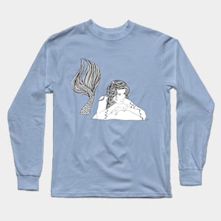 Mermaid on rock Long Sleeve T-Shirt